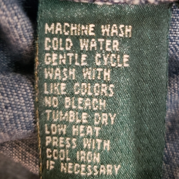 Lauren Ralph Lauren High Rise Denim Blue Jeans Size 16 Cotton Pockets - Picture 10 of 16